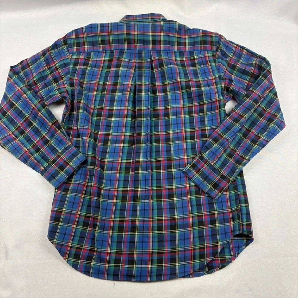 Ralph Lauren Plaid Shirt Kids Size M‎ (12/14) Long Sleeve Button Down Cotton